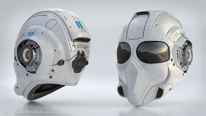 Cyborg Recon Helmet Shot 3